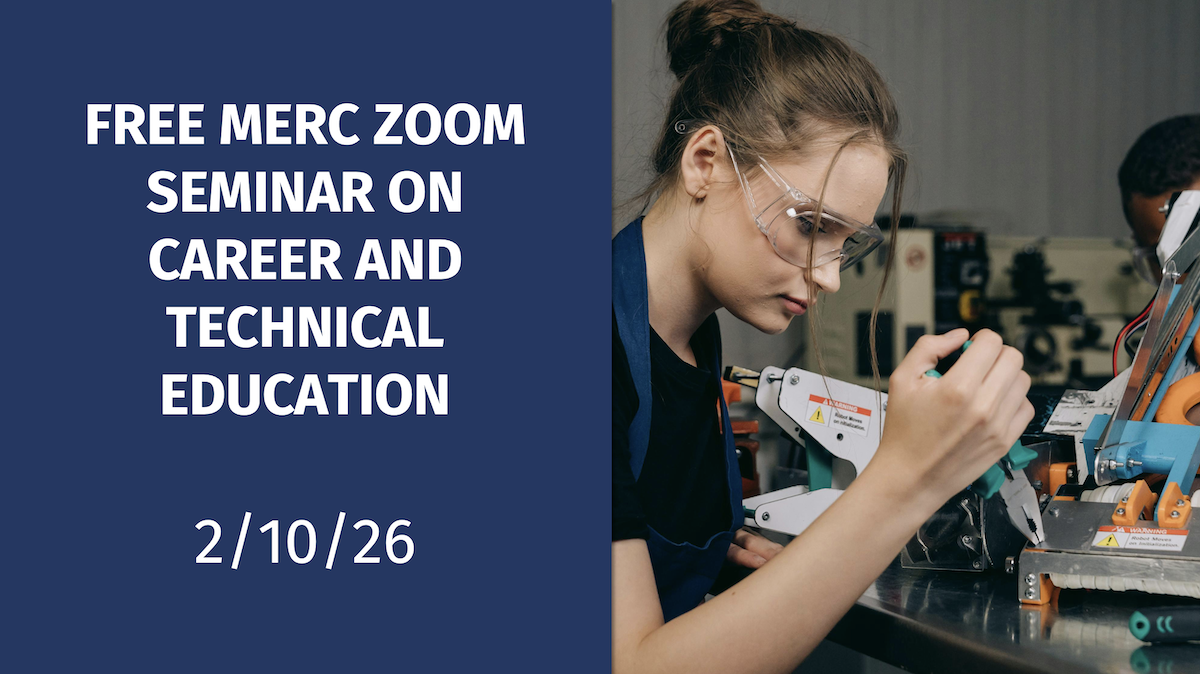 A news banner advertising for a MERC seminar on February 10th